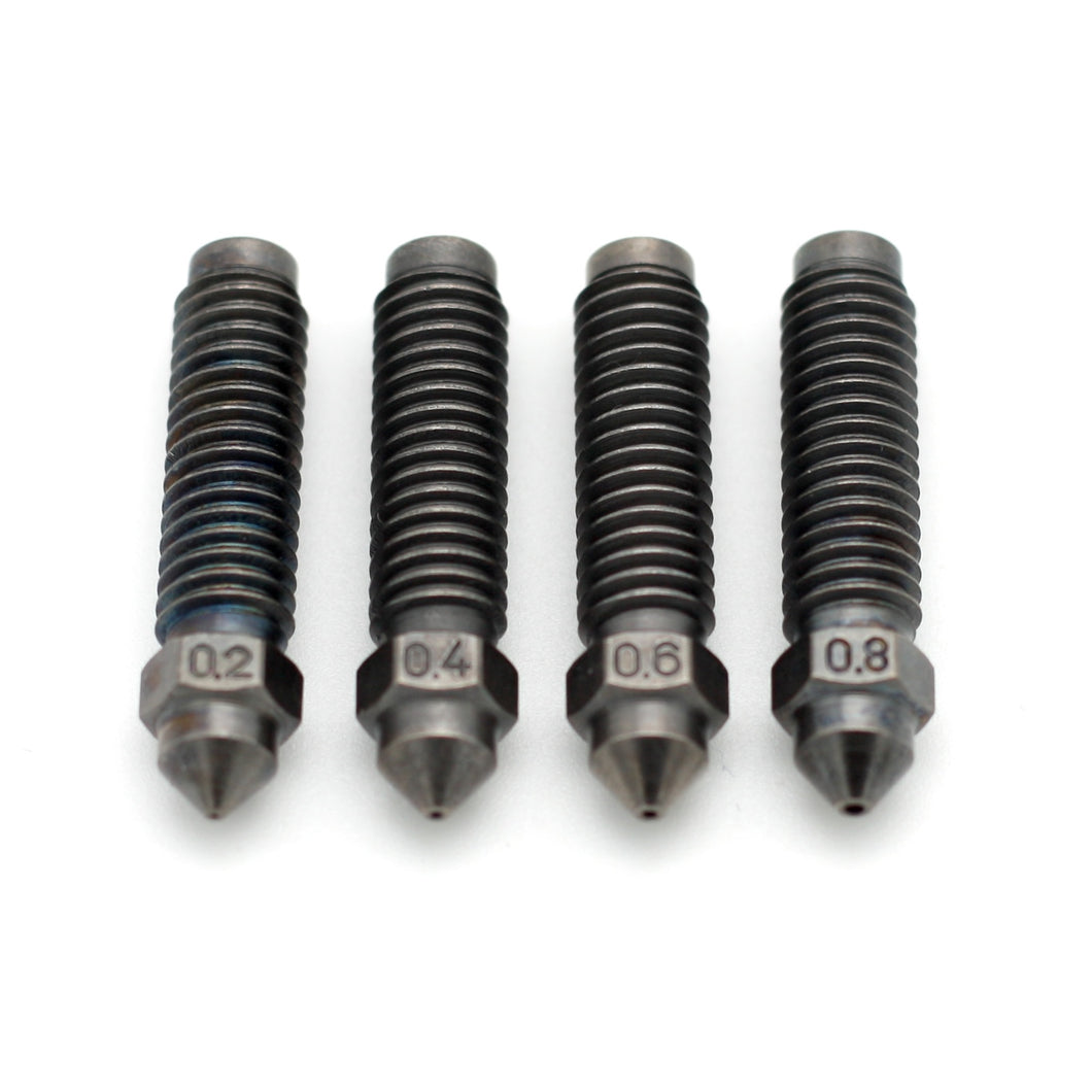 3D FREUNDE gehärtete Carbondüse Set (0.2 mm / 0.4 mm / 0.6 mm / 0.8 mm) für Elegoo Centauri – langlebige Düsen für höchste Druckqualität